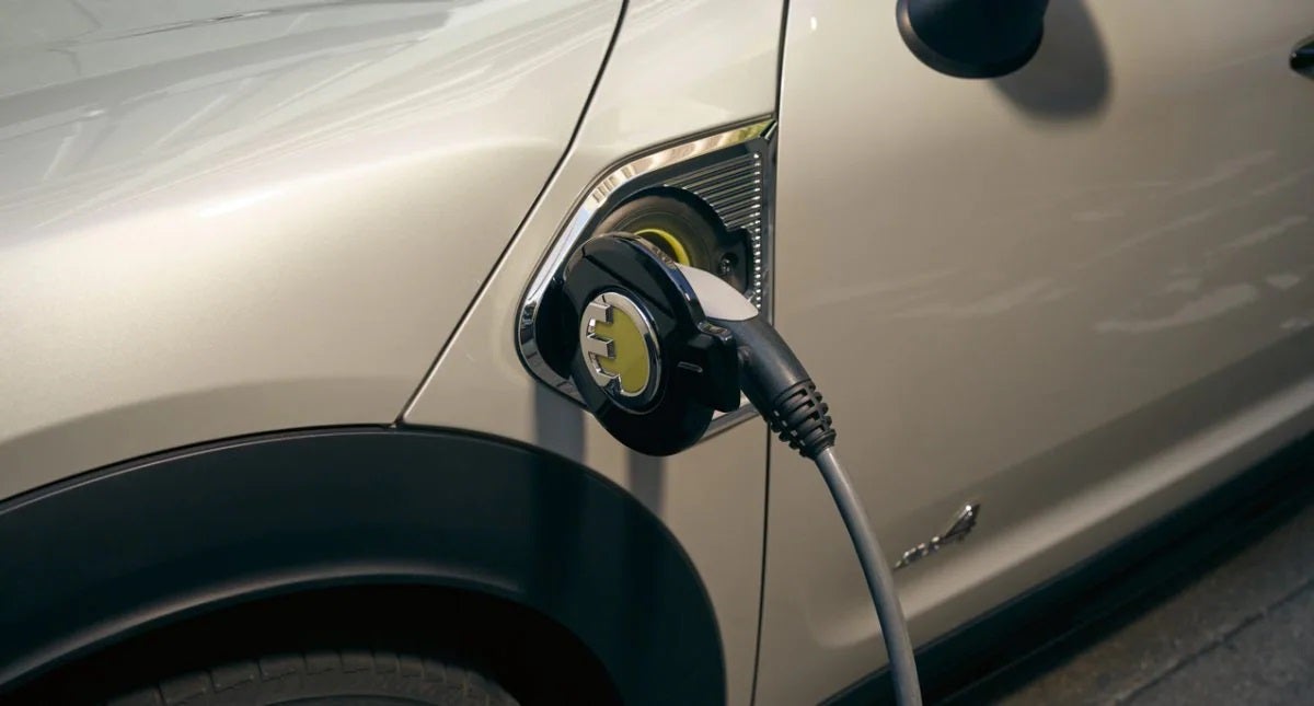 The MINI Cooper SE Countryman PHEV charging. Tom Bush MINI in Jacksonville FL