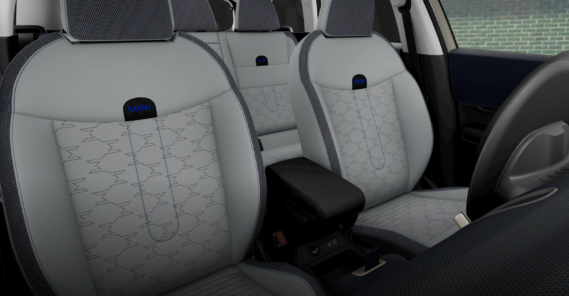 An image of the inside of the MINI Countryman S ALL4 showcasing the Sports Seats.